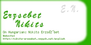 erzsebet nikits business card